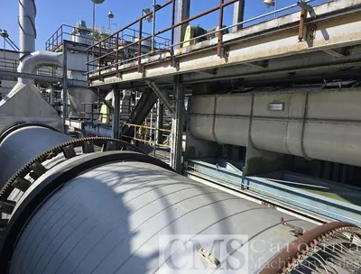 USED DAVENPORT 11X70 ROTARY STEAM TUBE DRYER