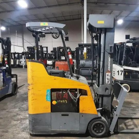 Used 2020 JUNGHEINRICH ETG318 3-Wheel Stand up Electric Counterbalance Forklifts Ohio US | Russell Equipment #724733