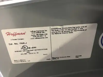 NEW HOFFMAN F44LJ