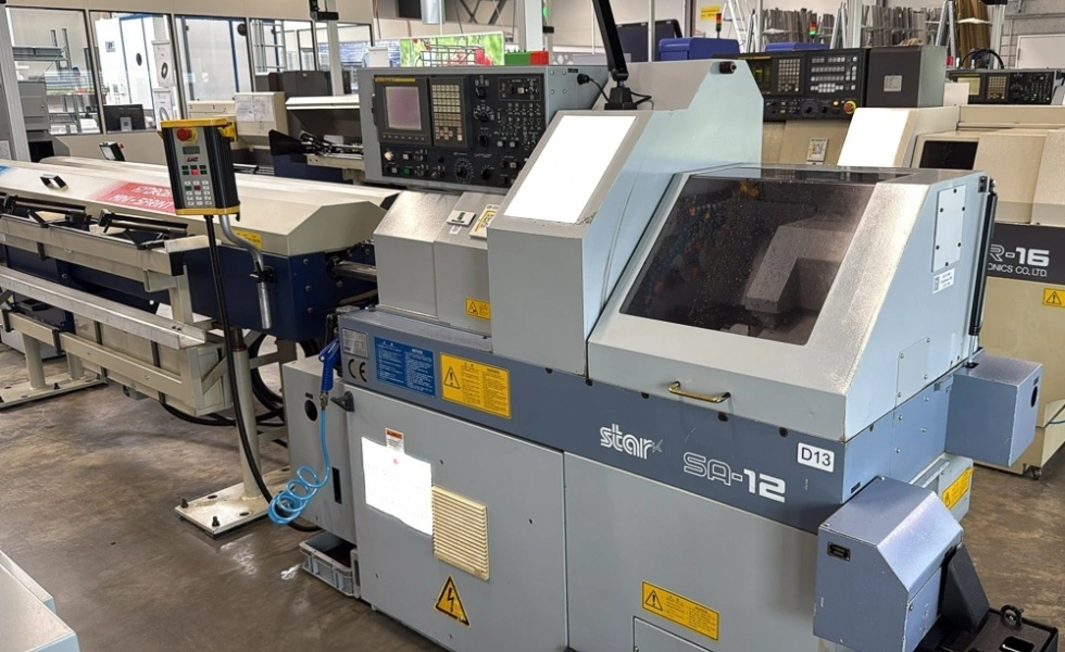 STAR CNC Sliding Head Lathe, 2× machines in very good used condition in a lot, PRICE FOR LOT