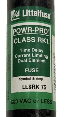 USED LITTELFUSE LLSRK 75