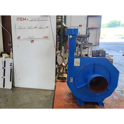 Used 25HP Alusuisse Alesa Pressure Blower Package 900 CFM @ 47" SP
