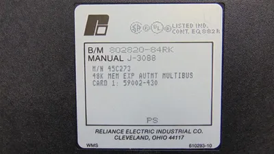 Reliance Electric 45C273 AutoMate 48k Memory Expansion Module Used