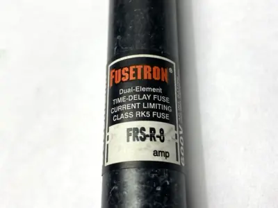 USED FUSETRON TIME-DELAY CURRENT LIMITING FUSE CLASS RK5 600V 8A SHELFWARE