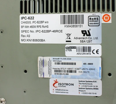 USED ADVANTECH IPC-622BP-46RCE