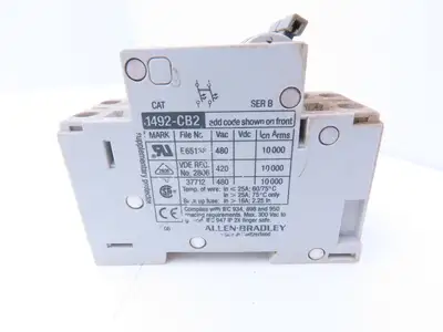 Allen Bradley 1492-CB2-G100 Circuit Breaker 2 Pole 10A 480VAC Lot of 9