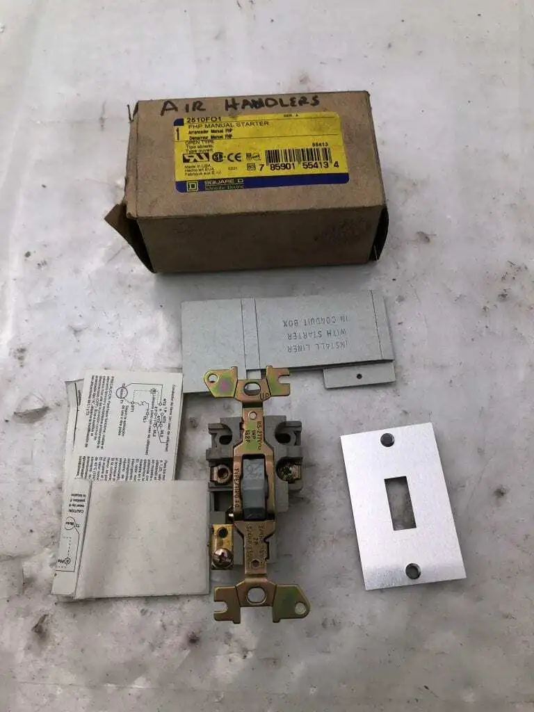 Square D 2510FO1 FHP 16A Manual Starter 115-277VAC -NIB