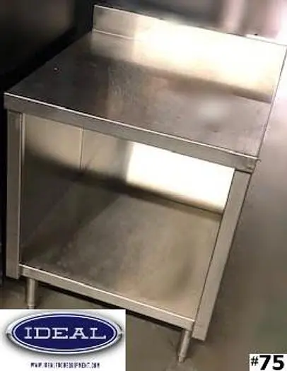 24" WORK TABLE CABINET WITH BACK SPLASH