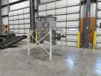 MAC Equipment Stainless Food Grade Dry Batch Mixer 48" Tank with Scales 40Cu/Ft