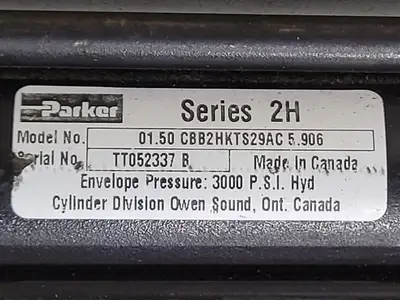 Used PARKER 01.50 CBB2HKTS29AC 5.906 Parts (Hydraulics and Pneumatics) British Columbia CA | Lenmark #264847