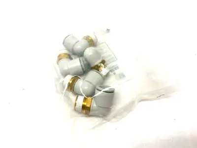 USED SMC PNEUMATIC ELBOW FITTING MALE 1/2" BSPT 16MM TUBE