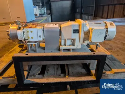 USED Wrightflow Technologies IDEX Wrightflow Rotary Lobe Pump, S/S