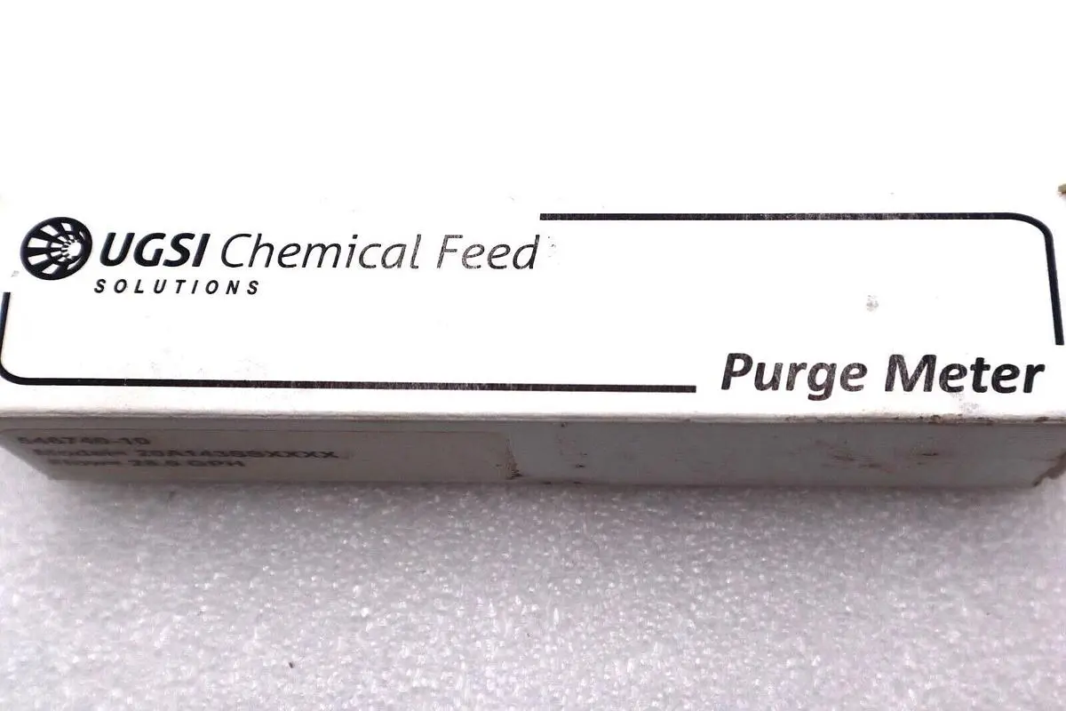 UGSI CHEMICAL FEED 20A143SSXXXX 25.0 GPH 546740-10 PURGE METER #L-667