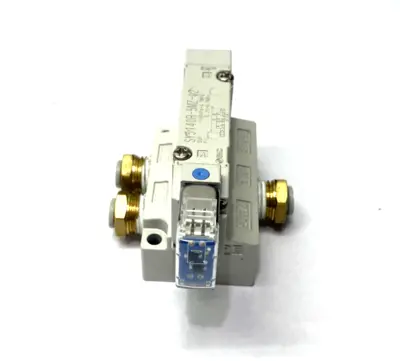 SY5140R-5MZ-02 | SMC  Solenoid Valve & Base 1/4" NPT - Used