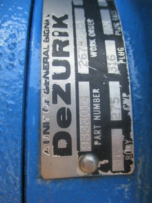 6" Dezurik, Eccentric Plug Valve, w/ Actuator, New