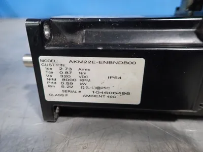 Used KOLLMORGEN AKM22EENBNDB00 Servo Motors | HGR 24 #730897