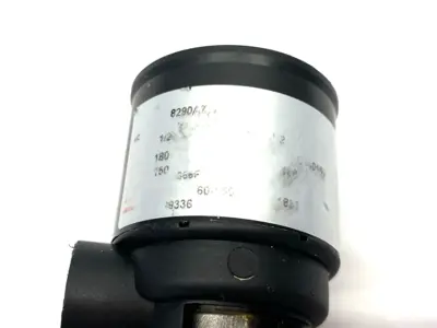 USED ASCO ANGLE BODY 2/2-WAY MOTORIZED PISTON VALVE, 1/2" NORMALLY CLOSED