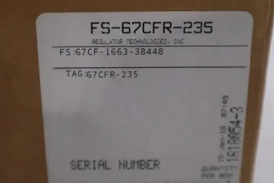 FISHER FS-67CFR-235 FILTER REGULATOR SPG RANGE 0-35PSI MAX 250PSI STOCK GF-754