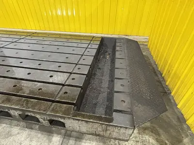 209" X 88" X 22" INGERSOL HEAVY DUTY STEEL T SLOT PRECISION TABLE LAYOUT PLATE: YOBRO #24018