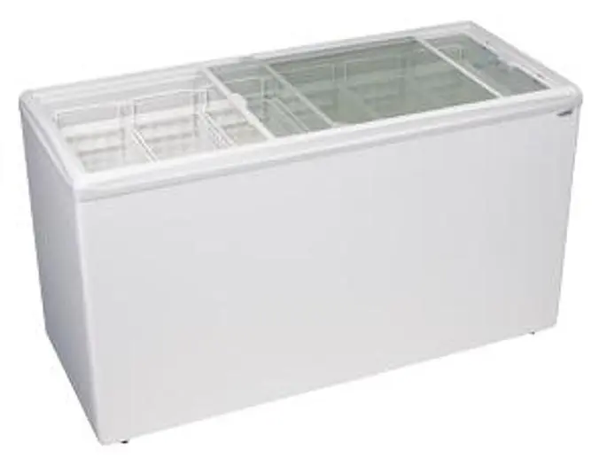 Ice Cream Flat Top Flat Lid Display Freezer - 15.6 Cu.ft