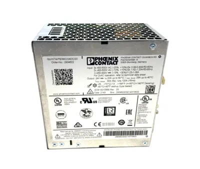 QUINT4-PS/3AC/24DC/20,2904622 | Phoenix Contact QUINT4-PS/3AC/24DC/20 Power Supply 2904622 - Used
