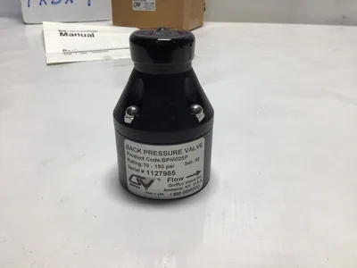 GRIFFCO PRESSURE VALVE (S/N 1127985)
