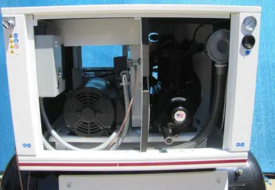 Used GARDNER DENVER HER7F-8 Tank Mounted Air Compressors California US | Bay Line Tool #1316245
