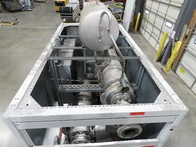 GWK Recirculating Water Cooled Chiller 40 Ton Cooling 25Hp 480V 2-Pump Unit