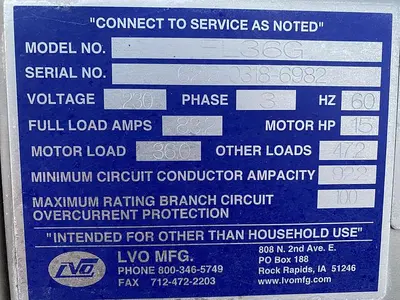 LVO FL-36G Front Load Pan Washer | Harvest Equipment and Fabrication Inc (5)