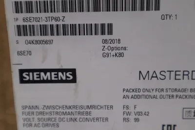 NEW SIEMENS 6SE7021-3TP60-Z AC DRIVE SIMOVERT MASTERDRIVE VECTOR CONTROL #5137