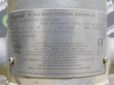 USED HONEYWELL STD120-A1H-00000-DE,S2,SV,1C+XXXX