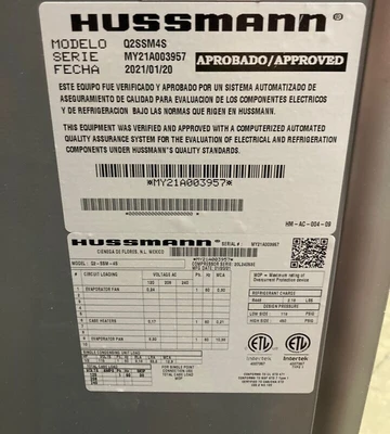 142-1049 Hussmann Q2SSM4S 50" Self Contained Open Air Produce Berry Cooler