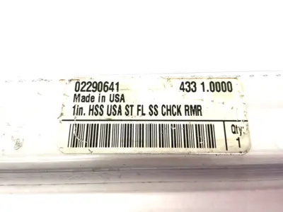 USED YANKEE REAMER STRAIGHT FLUTE CHUCKING REAMER 1" DIAMETER HSS