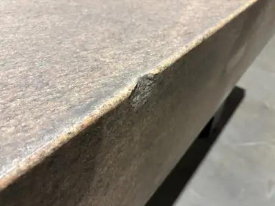 72x48x12 | Pink Granite Stone Inspection QC Table, 72" x 48" x 12" - Used