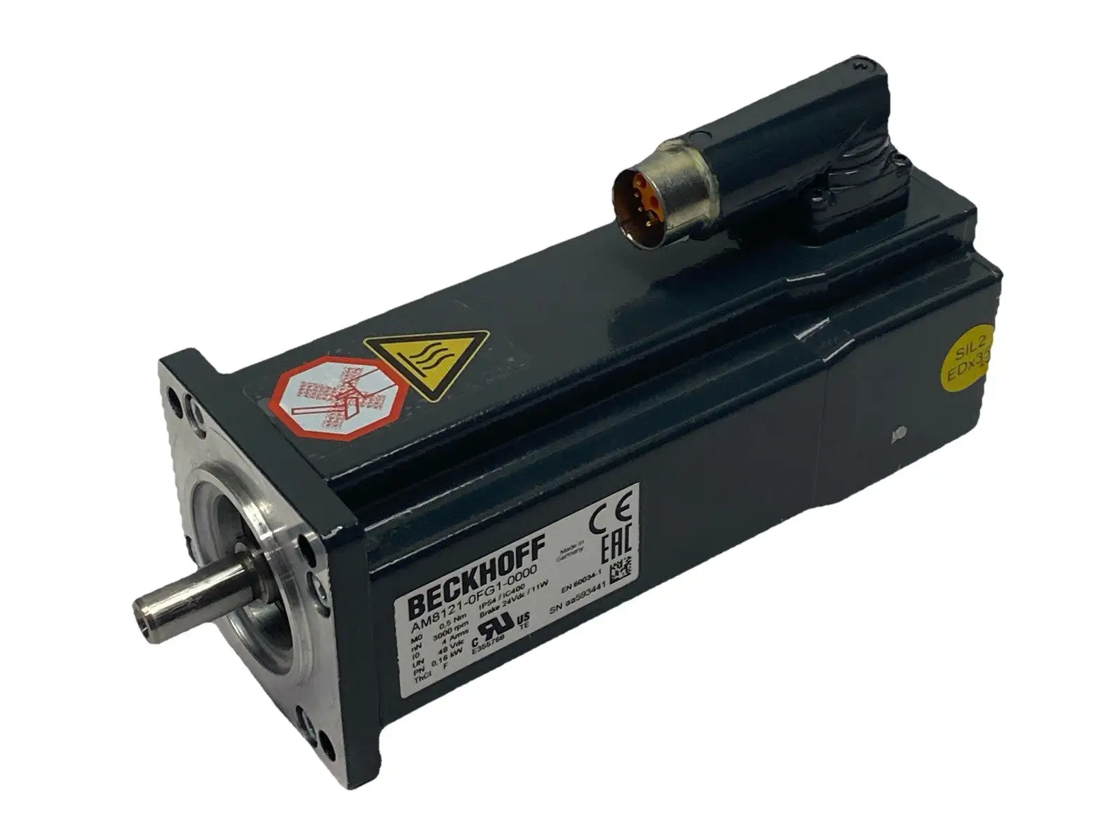 AM8121-0FG1-0000 | Beckhoff  Servo Motor 3000RPM 48VDC 0.16kW - Used