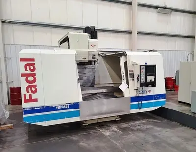 2002 Fadal VMC6535-50  32MP Control, Rigid Tapping, Cool Power, Remote Jog Handle, Chip Conveyor, Expanded Memory