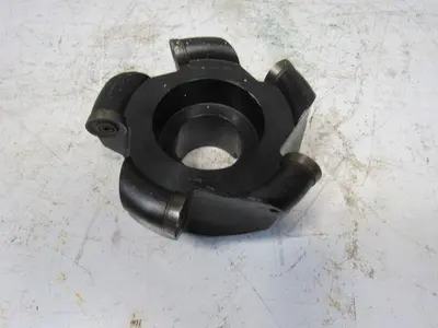 Carboloy R220.29-04.00-10 4-1/2" 5 Flute Indexing Button Face Mill 1-1/2" Arbor