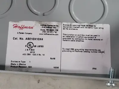 NEW HOFFMAN ASE10X10X4