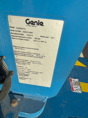 USED 2015 Genie Z-40/23N RJ