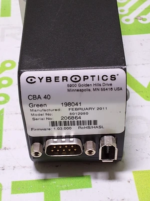 DEK CYBEROPTICS CBA 40 GREEN CAMERA 198041
