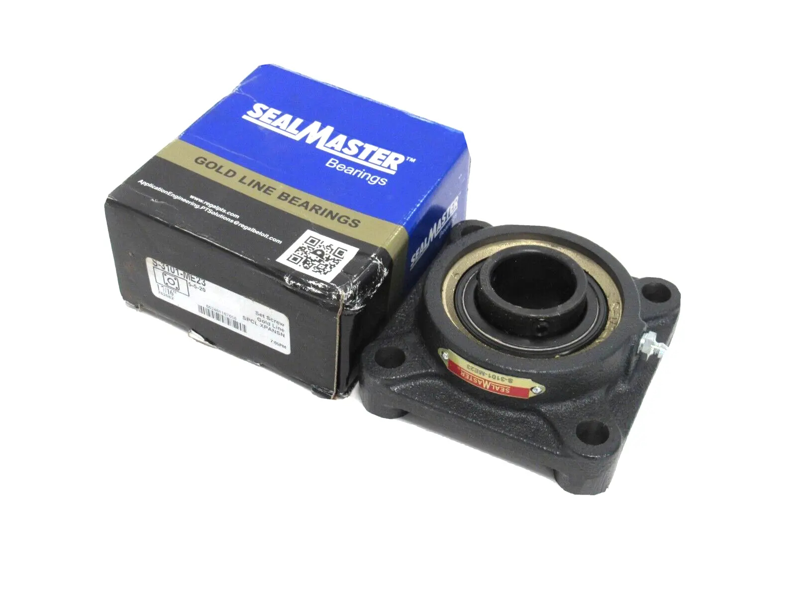 NEW SEALMASTER S-3101-ME23 FLANGE BEARING 1-7/16" BORE 762082 S3101ME23