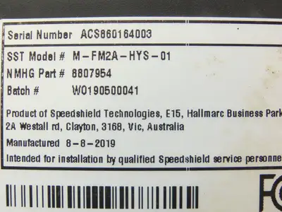 Speedshield M-FM2A-HYS-01 Tracker Display Module 8807954 Off Hyster E100XN