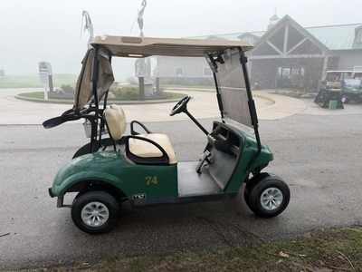 (1) 2019 E-Z-Go EFI golf cart with a Kawasaki gas engine, model 657061G01, includes canopy, fold-dow...