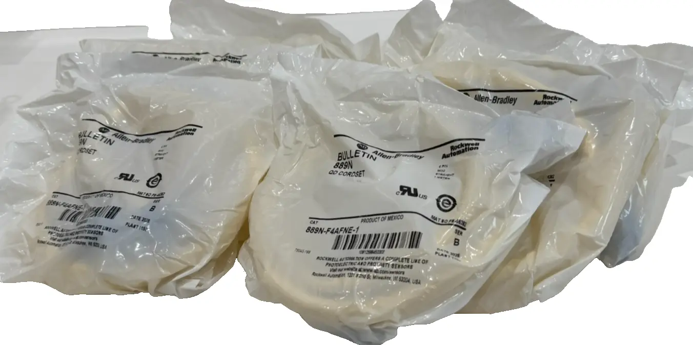 LOT OF 10 ALLEN BRADLEY 889N-F4AFNE-1 CORDSET 889NF4AFNE1 NEW, SURPLUS