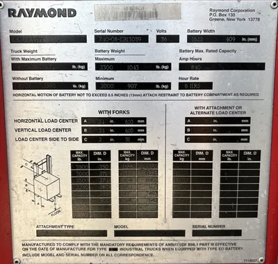USED Raymond 740 R35TT