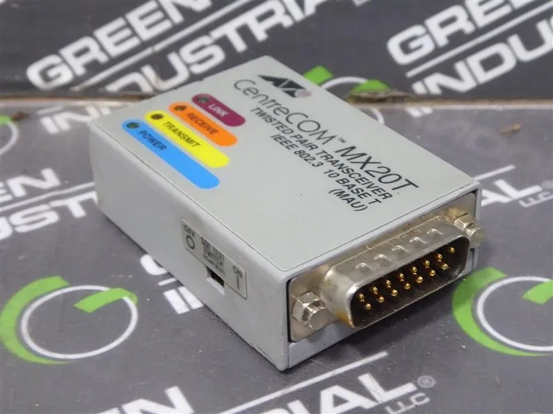 Allied Telesyn AT-MX20T CentreCOM Twisted Pair Transceiver Used