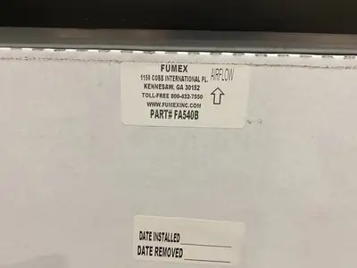 USED FUMEX AIR FILTRATION FUME EXTRACTOR UNIT