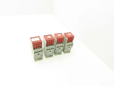 Allen Bradley 4 Pole Contactor Safety Control Relay 24VDC Coil Lot of 4
