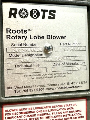 Used _UNKNOWN_ 406 RAM AIR BLOWER LB Blowers West Virginia US | Cooper Industries #1409177