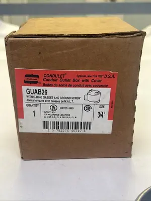 New | in-Stock CROUSE-HINDS GUAB26 Miscellaneous Equipment (Electrical & Power) | Surplus Asset Holdings #1192952